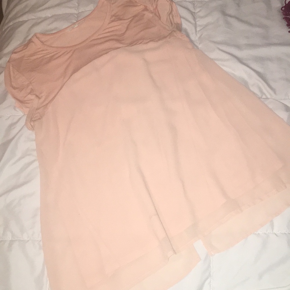 Peach blouse